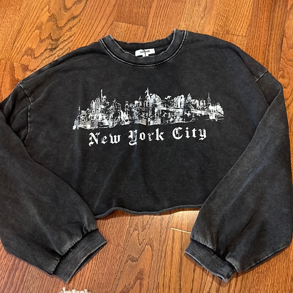 Garage Cropped Crew Neck
